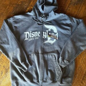 Disneyland Parks Gray zip up hoodie